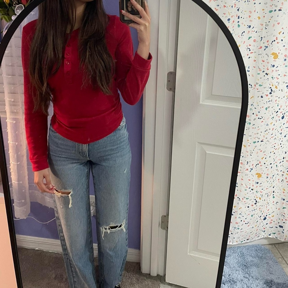 Garage Wide Leg Jean -Maddie Blue